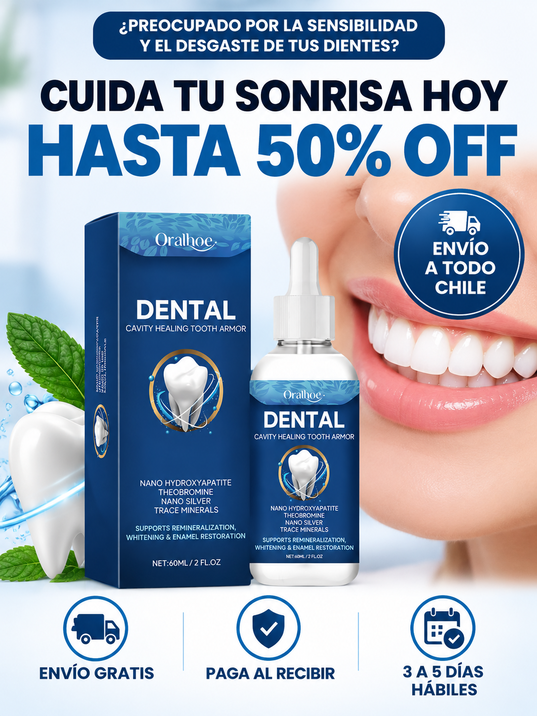 Oralhoe Dental — Reparación y Cuidado del Esmalte | 60 ml
