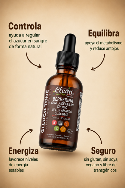 Clean Nutra — Suplemento Líquido de Berberina | 30 ml