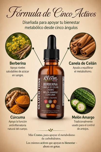 Clean Nutra — Suplemento Líquido de Berberina | 30 ml